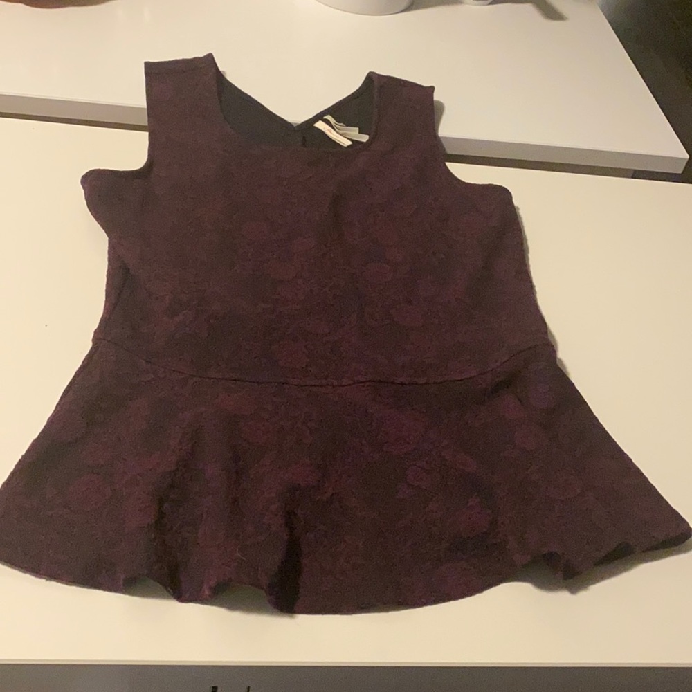 Frenchi peplum tank top